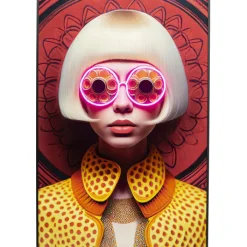 Tableau encadré LED Fancy Blonde Lady 120x80cm>KARE Design Clearance