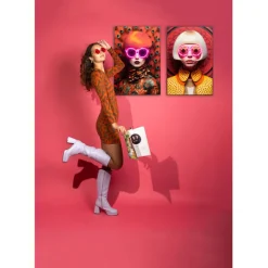Tableau encadré LED Fancy Blonde Lady 120x80cm><noscript><img width=