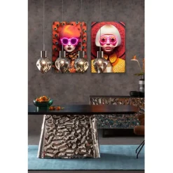 Tableau encadré LED Fancy Red Lady 120x80cm><noscript><img width=