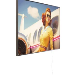Tableau encadré LED Jetset Lean Lady 120x80cm>KARE Design Best