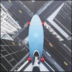 Tableau encadré Skyline Skater 149x149cm>KARE Design Online