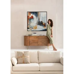 Tableau encadré Visione Front 100x100cm>KARE Design Clearance