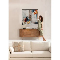 Tableau encadré Visione Obliquo 100x100cm>KARE Design Online