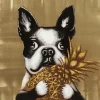 Tableau sur toile Dog with Pineapple 80x80cm>KARE Design Hot