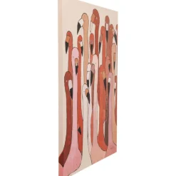 Tableau sur toile Flamingo Meeting 90x120cm><noscript><img width=