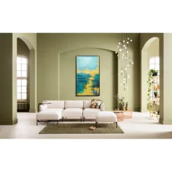Tableau sur toile Jardin bleu 125x215cm>KARE Design Online
