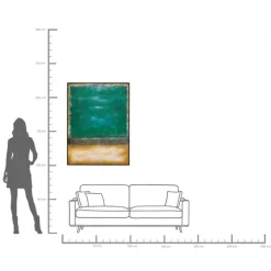 Tableau sur toile Vista vert 90x120cm><noscript><img width=