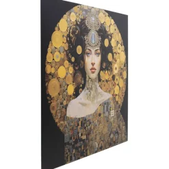 Tableau verre Art Nouveau Lady 3D 120x120cm>KARE Design Sale