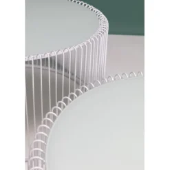 Tables basses Wire blanches (set de 2)><noscript><img width=