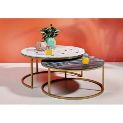 Tables d appoint Mystic rond (jeu de 2)><noscript><img width=