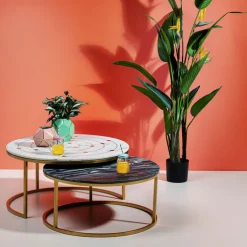 Tables d appoint Mystic rond (jeu de 2)><noscript><img width=