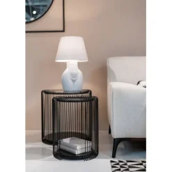 Tables d appoint Wire Cut Out noir (2/Set)><noscript><img width=