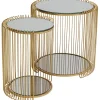Tables d appoint Wire Double laiton (2/Set)>KARE Design Discount