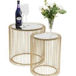 Tables d appoint Wire laiton (2/Set)>KARE Design