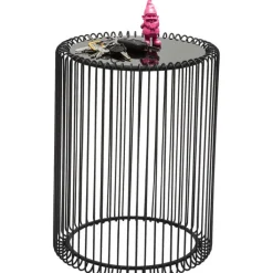 Tables d appoint Wire noir (set/2) Ø44cm><noscript><img width=