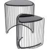 Tables d appoint Wire Triangle noir (2/Set)>KARE Design