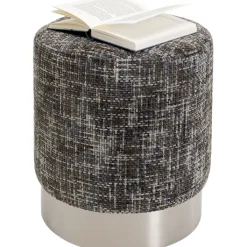 Tabouret Berry High silver gris Ø39cm>KARE Design