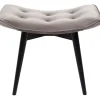 Tabouret Black Vicky velours gris 46x59cm>KARE Design Outlet