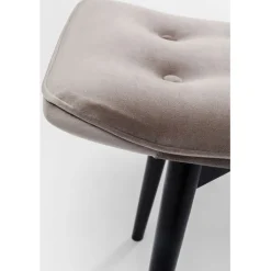 Tabouret Black Vicky velours gris 46x59cm><noscript><img width=