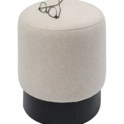 Tabouret Cherry crème-noir Ø36cm><noscript><img width=