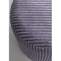 Tabouret Cherry Grey velours cotelé laiton Ø35cm><noscript><img width=