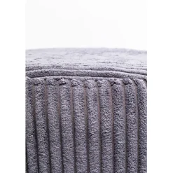 Tabouret Cherry Grey velours cotelé laiton Ø35cm><noscript><img width=