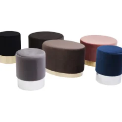 Tabouret Cherry gris clair silver Ø35cm>KARE Design
