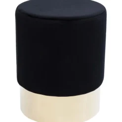 Tabouret Cherry noir laiton Ø35cm>KARE Design Discount