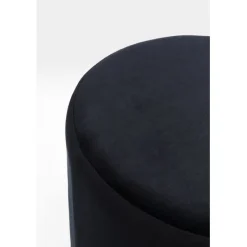 Tabouret Cherry noir laiton Ø35cm><noscript><img width=