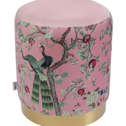 Tabouret Cherry Peacock laiton Ø32cm>KARE Design Sale