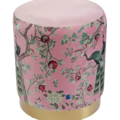 Tabouret Cherry Peacock laiton Ø32cm><noscript><img width=