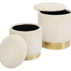 Tabouret Cherry Storage Cord Creme (2/Set)><noscript><img width=
