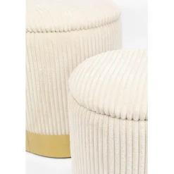 Tabouret Cherry Storage Cord Creme (2/Set)><noscript><img width=