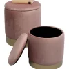 Tabouret Cherry Storage rose - laiton (2/Set)>KARE Design