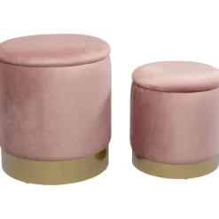 Tabouret Cherry Storage rose - laiton (2/Set)>KARE Design