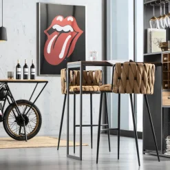 Tabouret de bar Cheerio jaune><noscript><img width=
