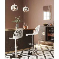 Tabouret de bar Ornament blanc>KARE Design New
