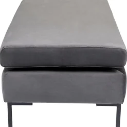 Tabouret Gianni velours gris noir><noscript><img width=