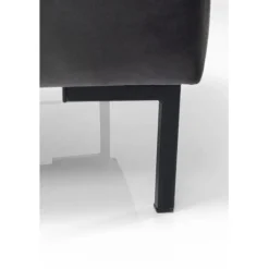 Tabouret Gianni velours gris noir><noscript><img width=