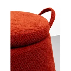 Tabouret Thimble rouge Ø51cm><noscript><img width=