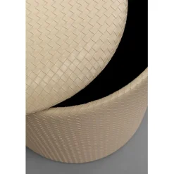 Tabouret Venezia Storage crème Ø40cm><noscript><img width=