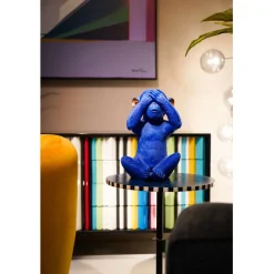 Tirelire Monkey Mizaru bleu><noscript><img width=
