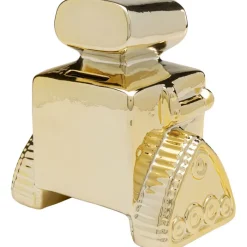Tirelire Robot doré 16cm><noscript><img width=
