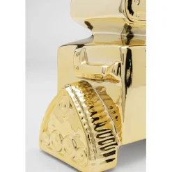 Tirelire Robot doré 16cm><noscript><img width=