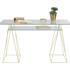 Tréteaux - bureau Polar laiton (set de 2)>KARE Design New