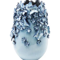 Vase Butterflies bleu clair 35cm><noscript><img width=