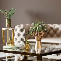 Vase décoratif Flowercrown doré 20cm>KARE Design Discount