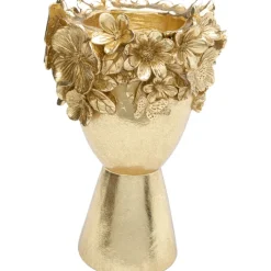 Vase décoratif Flowercrown doré 20cm><noscript><img width=