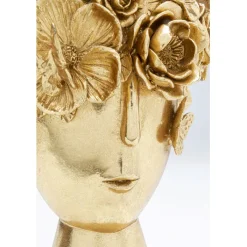 Vase décoratif Flowercrown doré 20cm><noscript><img width=
