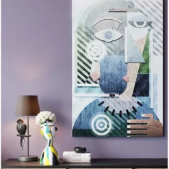 Vase décoratif Happy Face 43cm><noscript><img width=